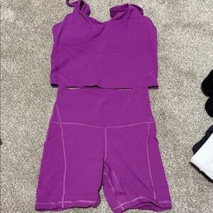 Lululemon Athletica Purple Activewear Set